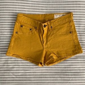 Rag & Bone Yellow Shorts